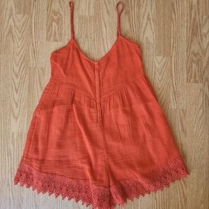 Red/Orange Volcom Romper